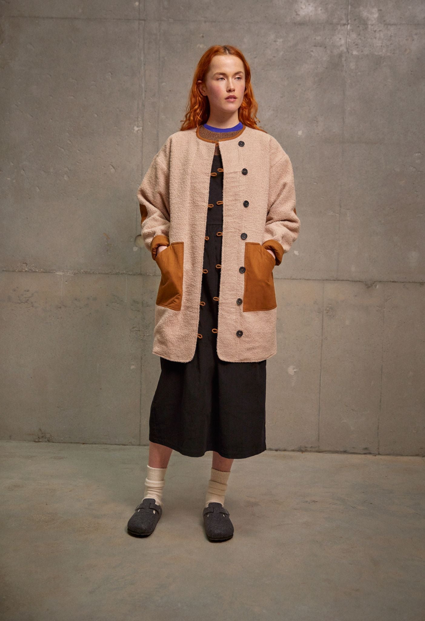 Mona Coat - Tobacco/Natural
