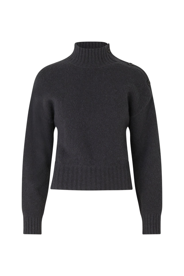 Mandie Mock Neck - Obsidian