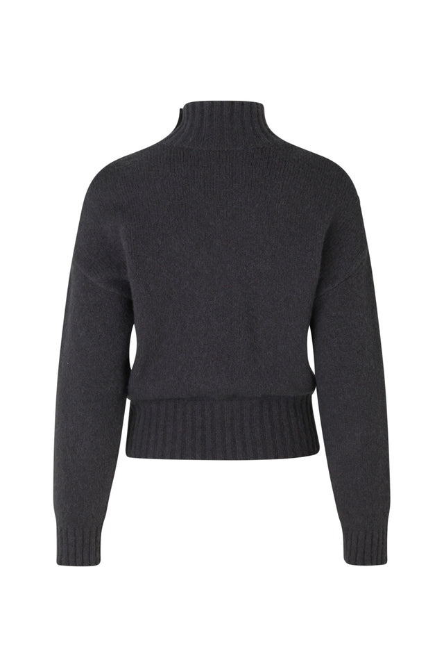 Mandie Mock Neck - Obsidian