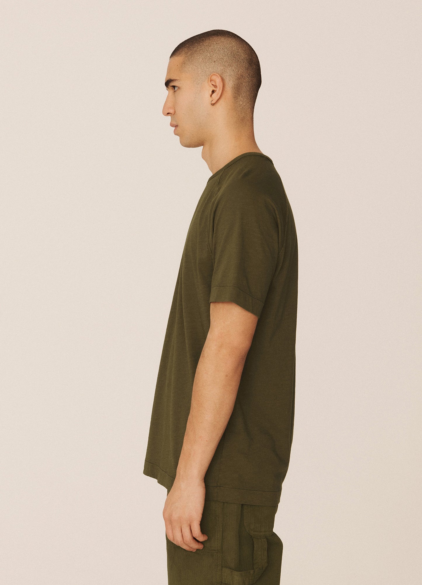 Television Raglan T-Shirt - Olive