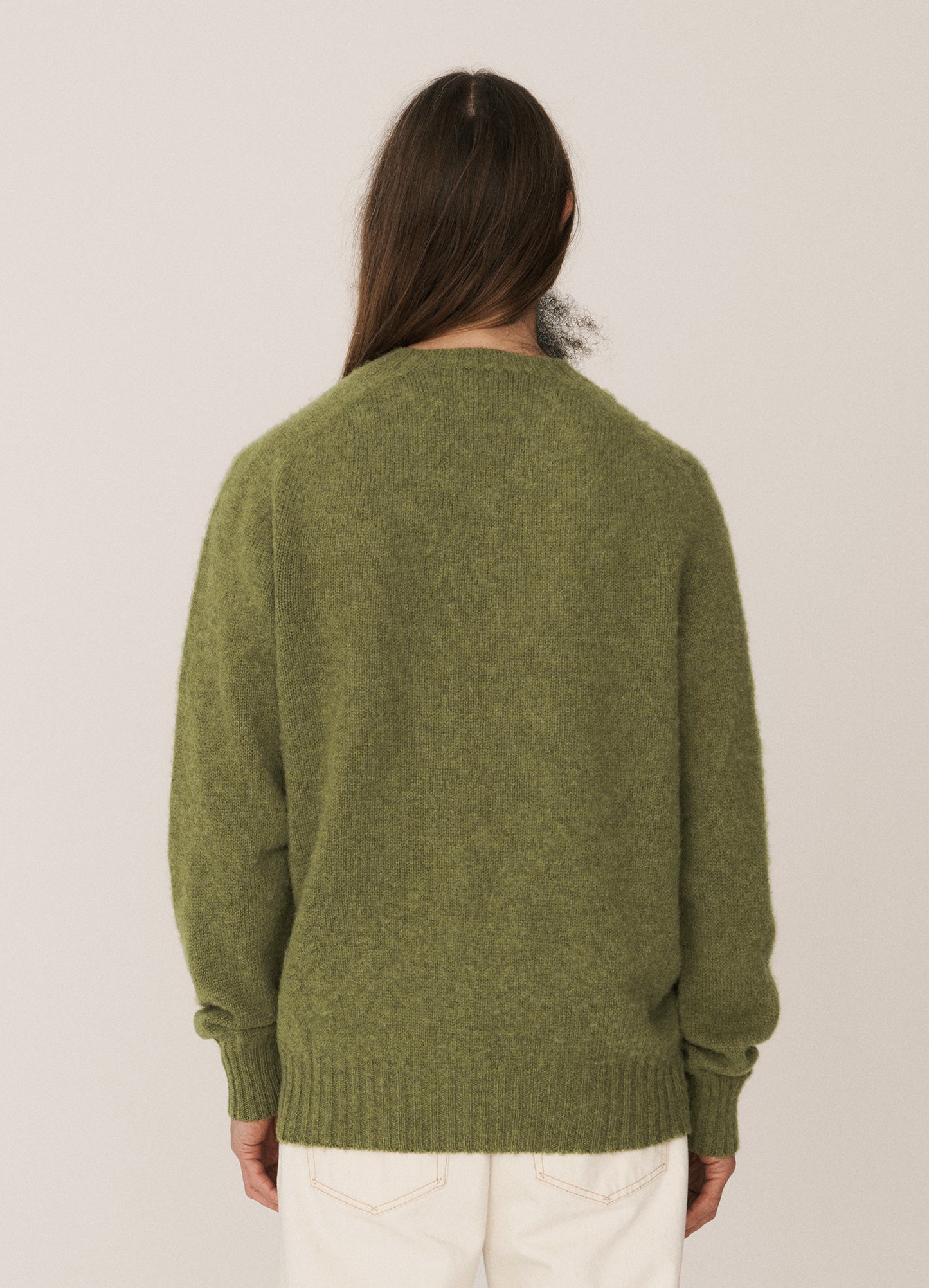 Suedehead Crew Neck Knit - Olive