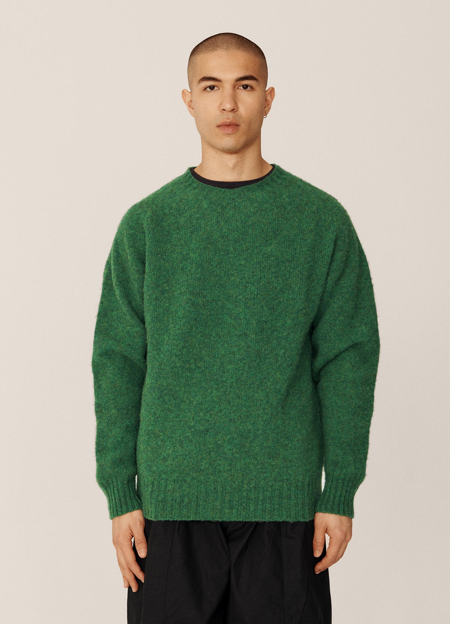 Suedehead Crew Neck Knit - Green