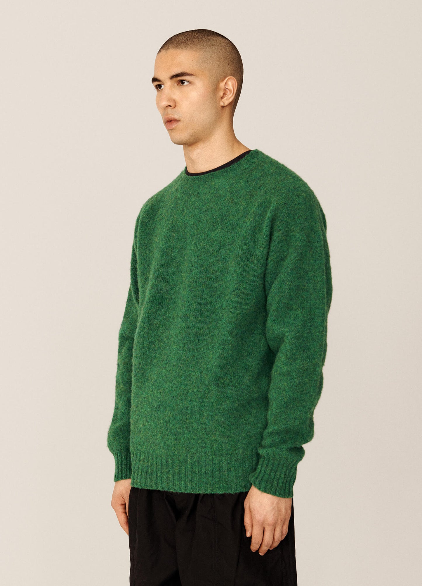Suedehead Crew Neck Knit - Green