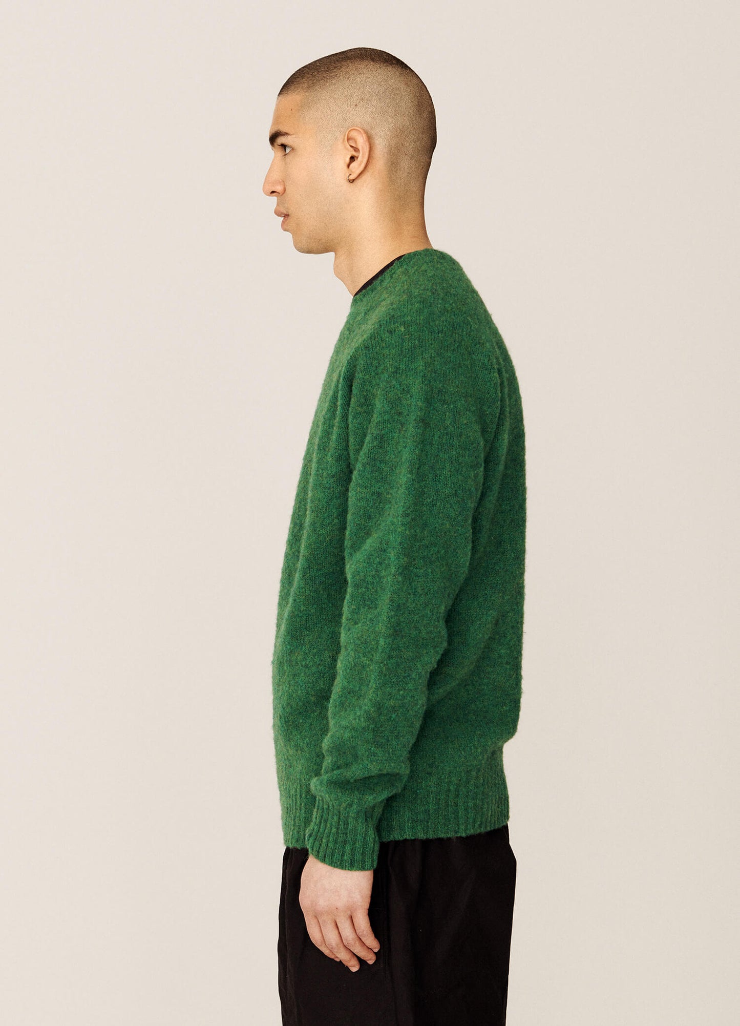 Suedehead Crew Neck Knit - Green