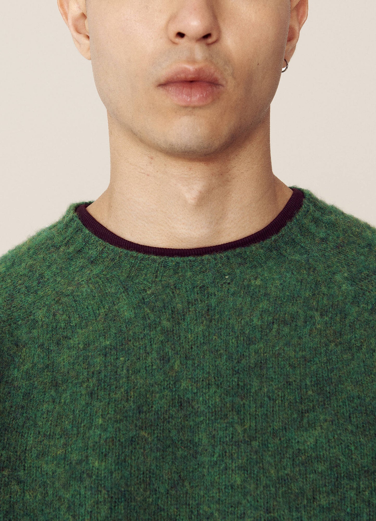 Suedehead Crew Neck Knit - Green
