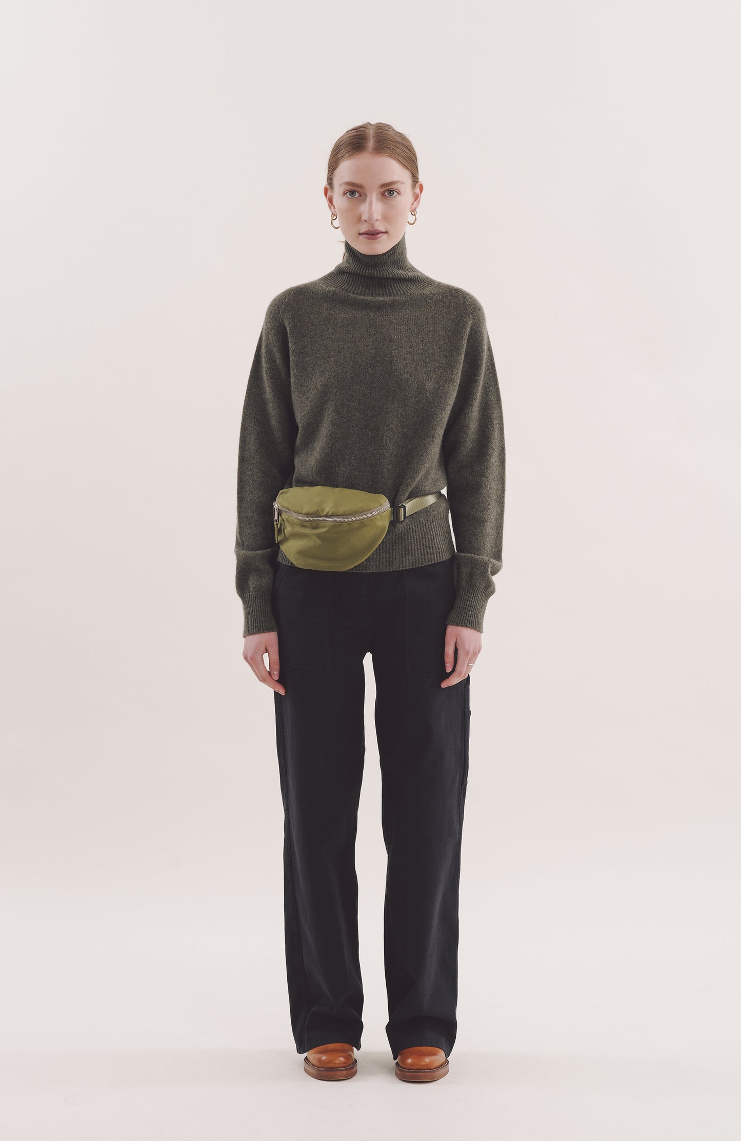 YMC - Layter Roll Neck - Olive