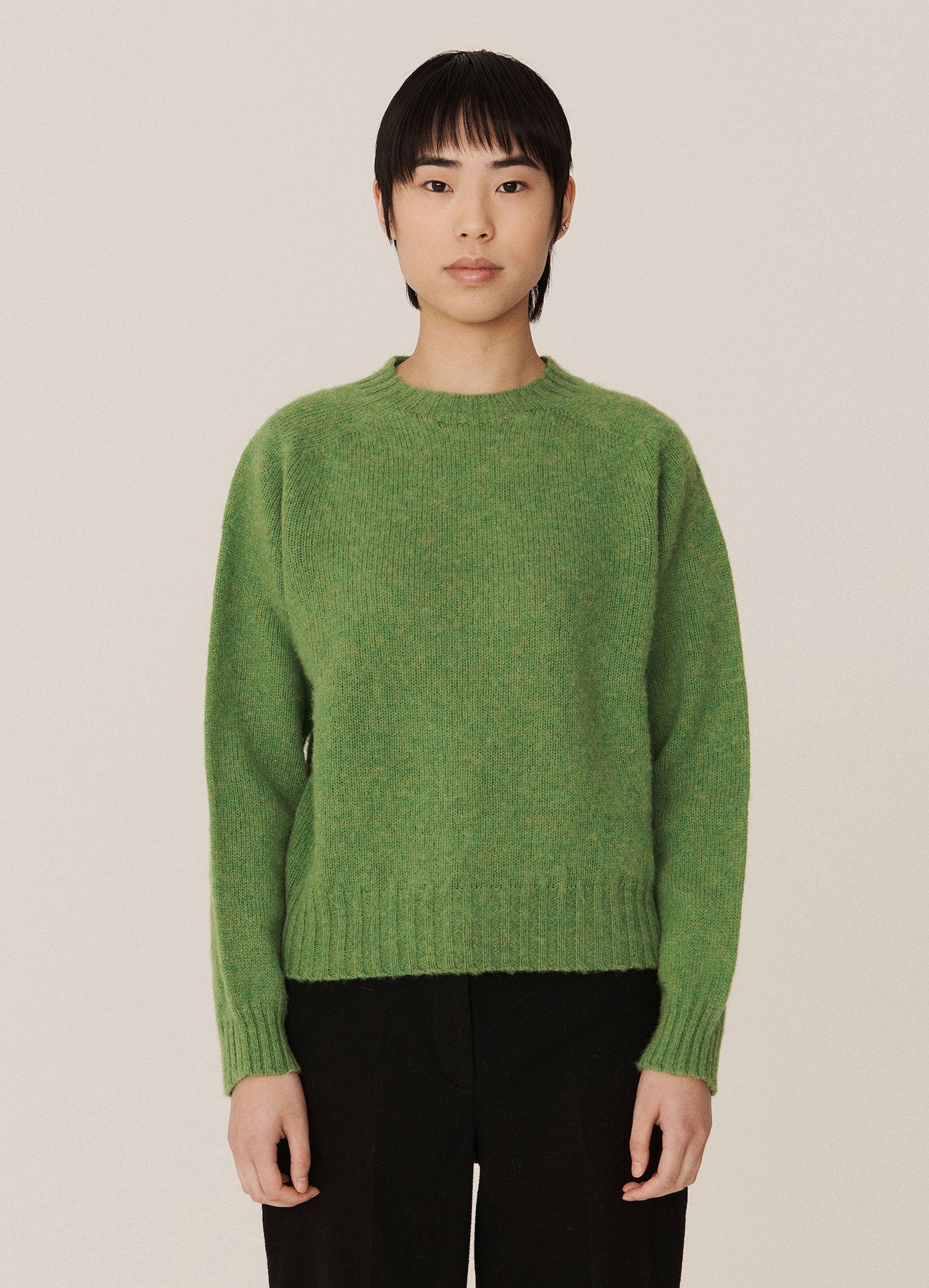 Jets Lambswool Crewneck  - Green