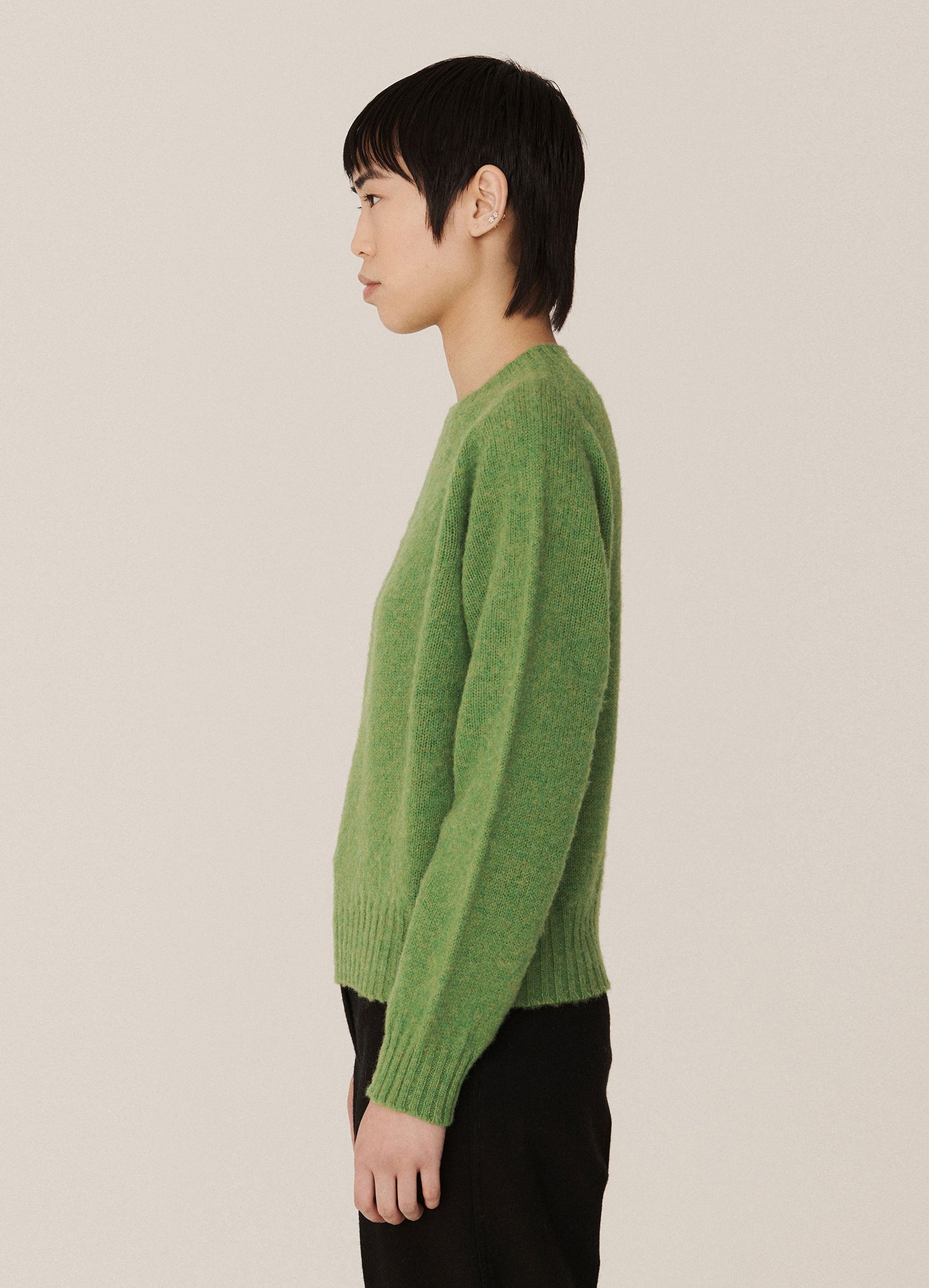 Jets Lambswool Crewneck  - Green