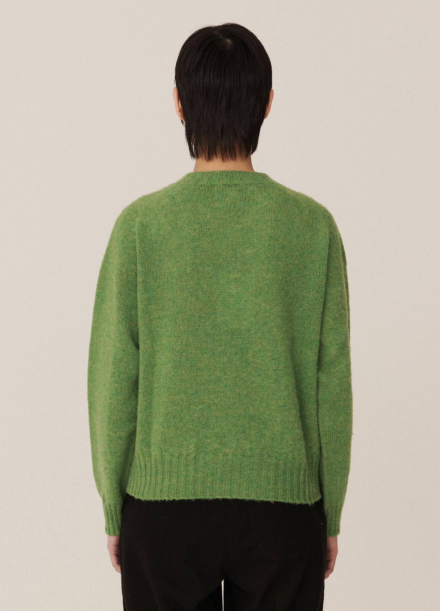Jets Lambswool Crewneck  - Green
