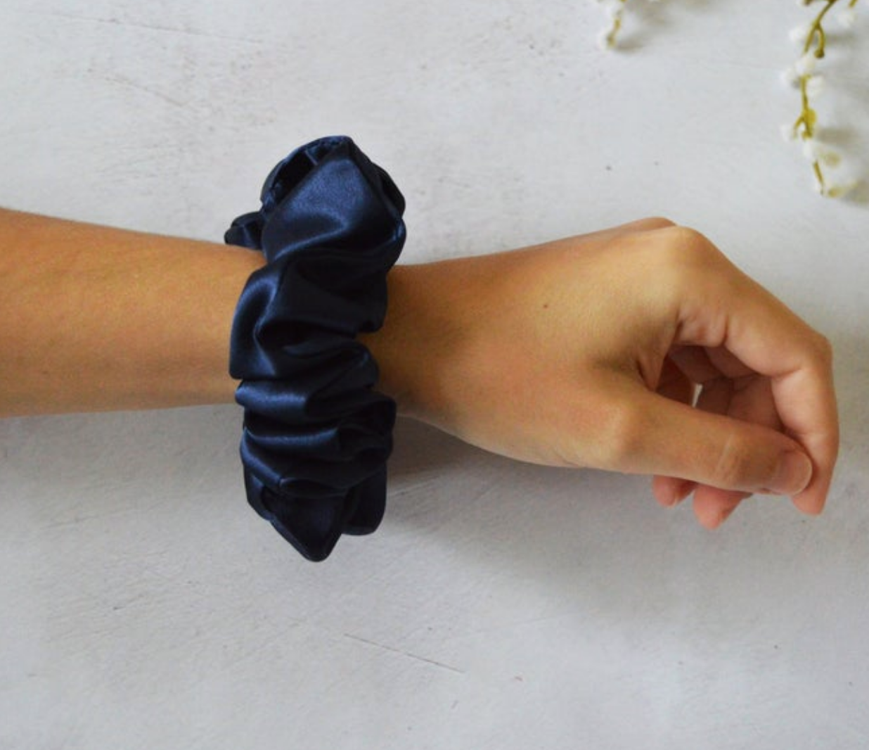 Silk Scrunchie - Midnight