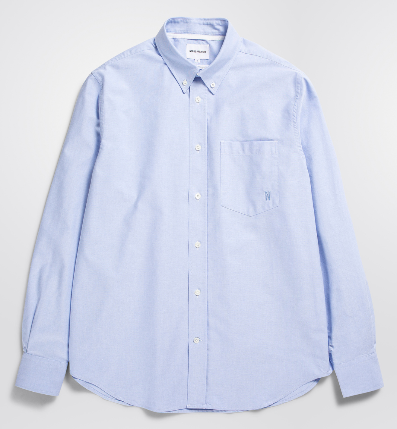 Algot Oxford Monogram - Pale Blue