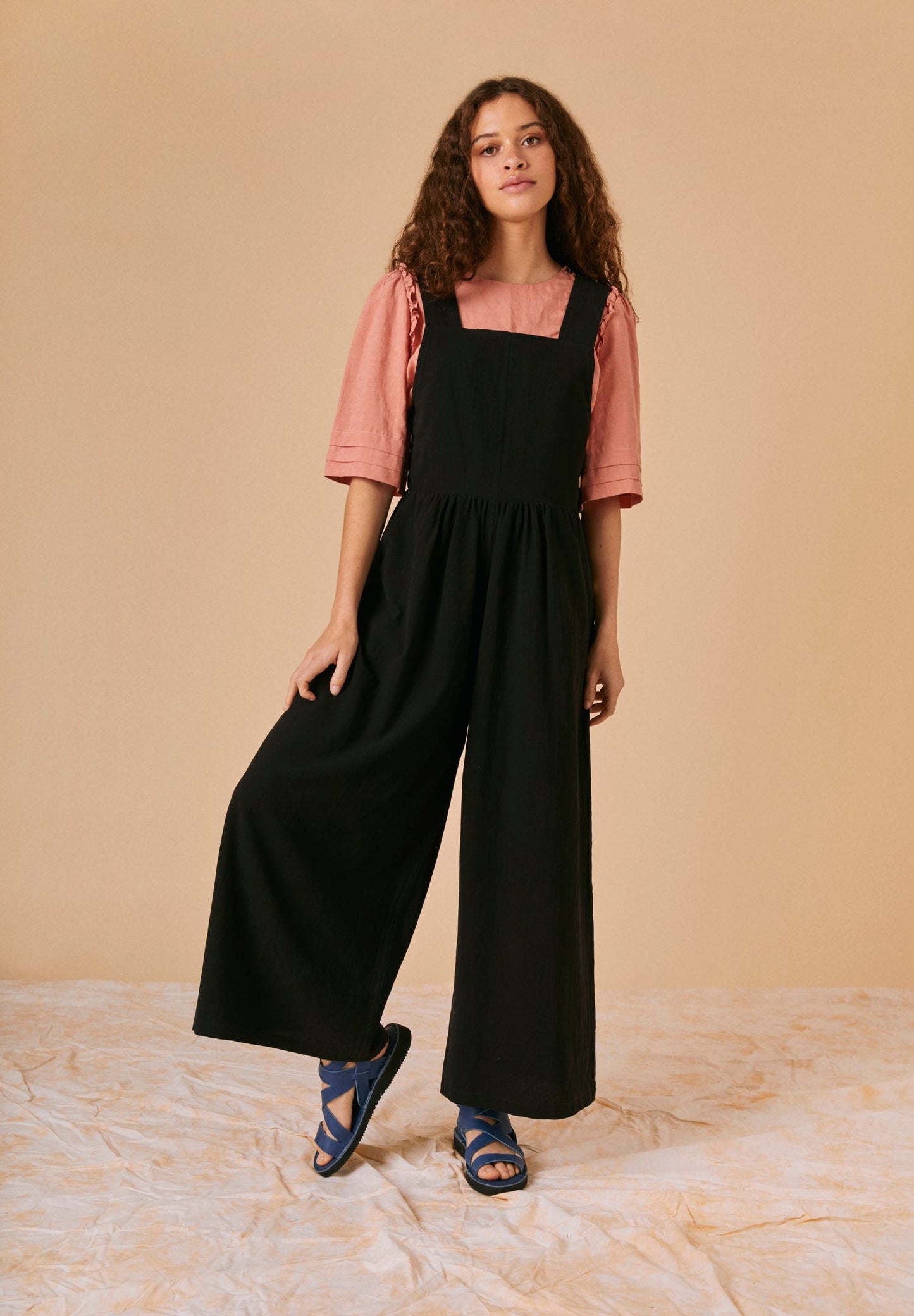 Polly Dungarees - Black