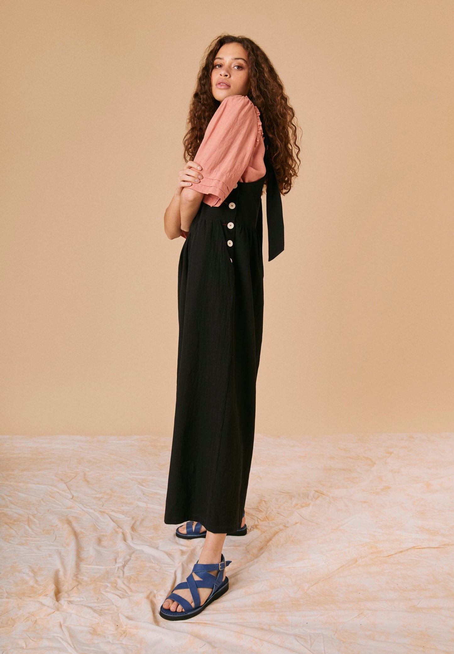 Polly Dungarees - Black