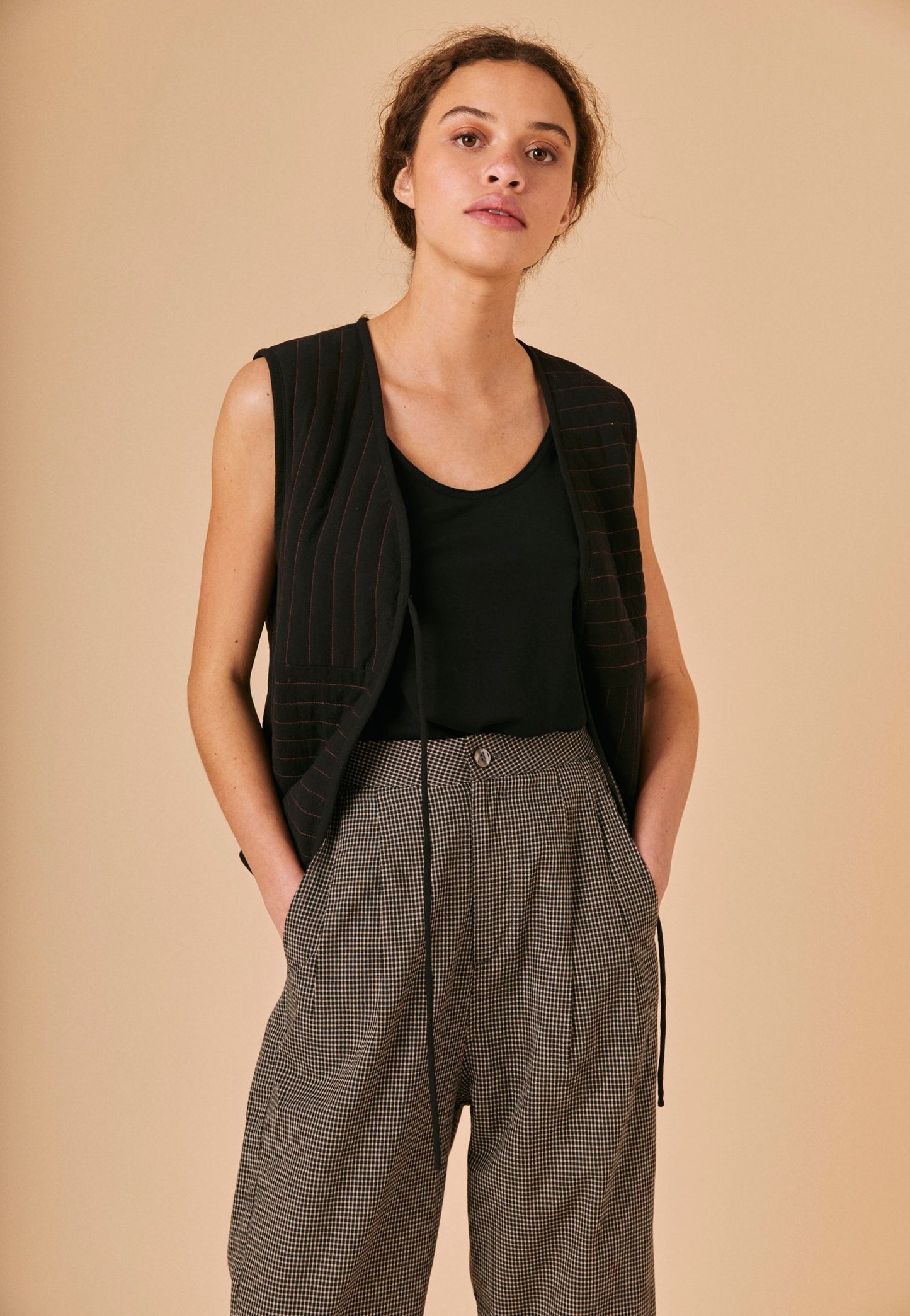 Agnes Trousers - Mini Check