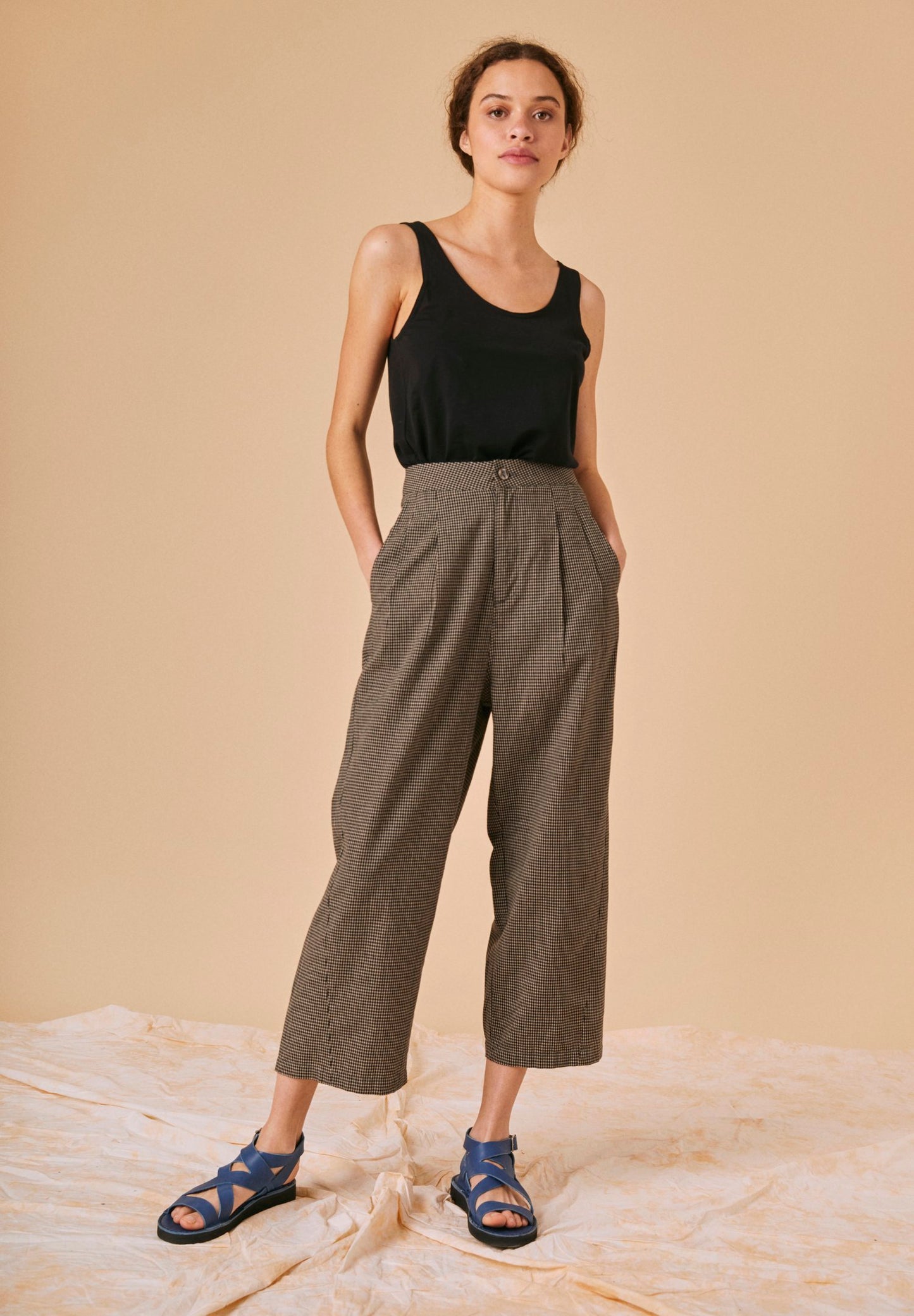Agnes Trousers - Mini Check