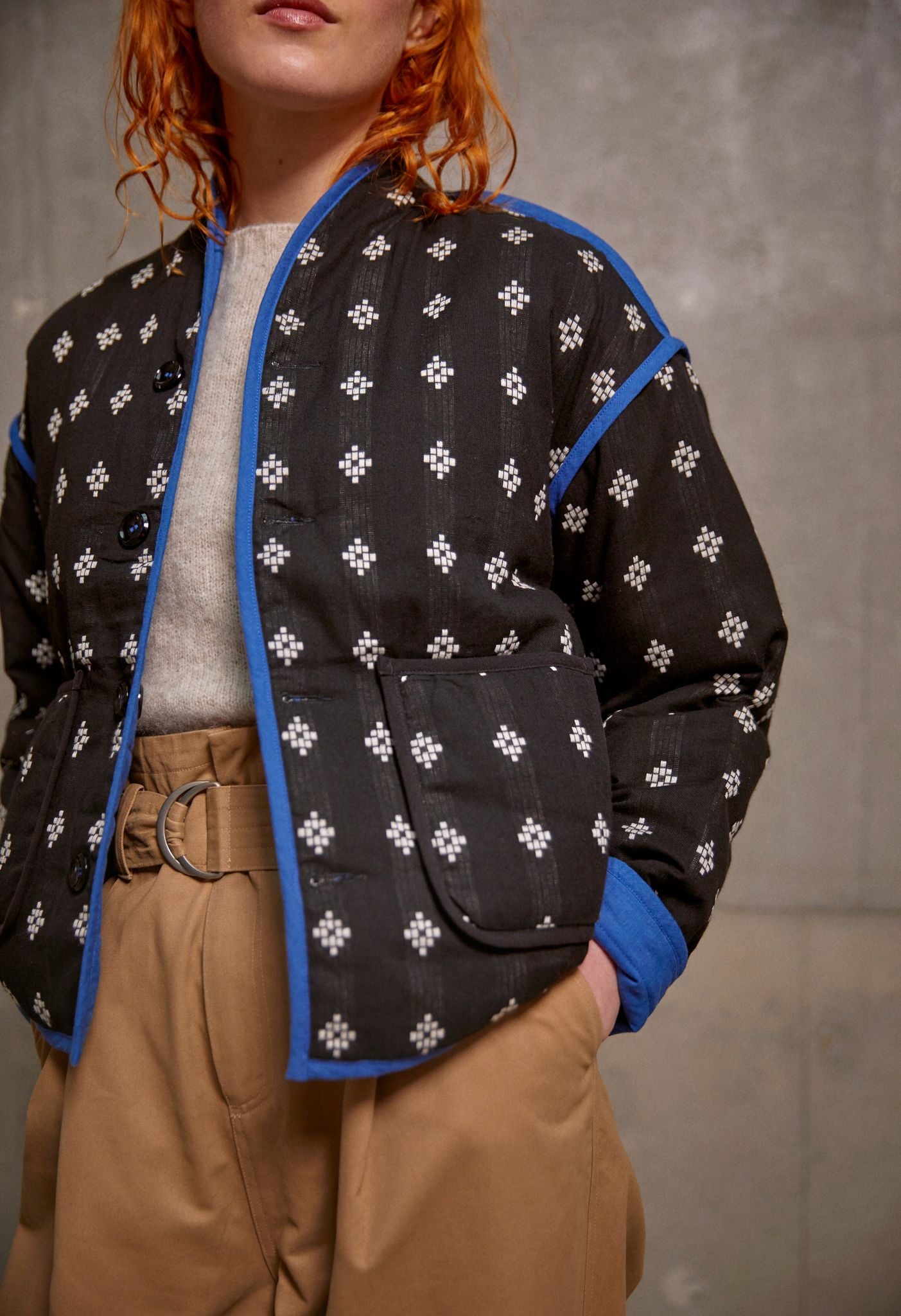 Pan Jacket - Black/Blue Reversible