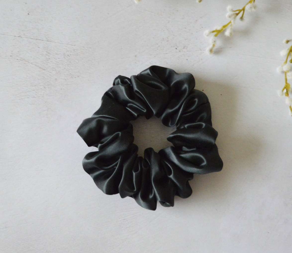Silk Scrunchie - Noir