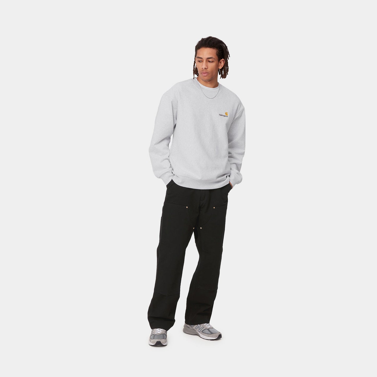 American Script Sweat - Ash Heather