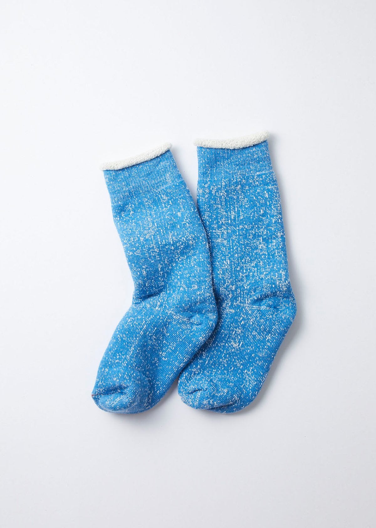 Double Face Crew Socks - Blue - R1001
