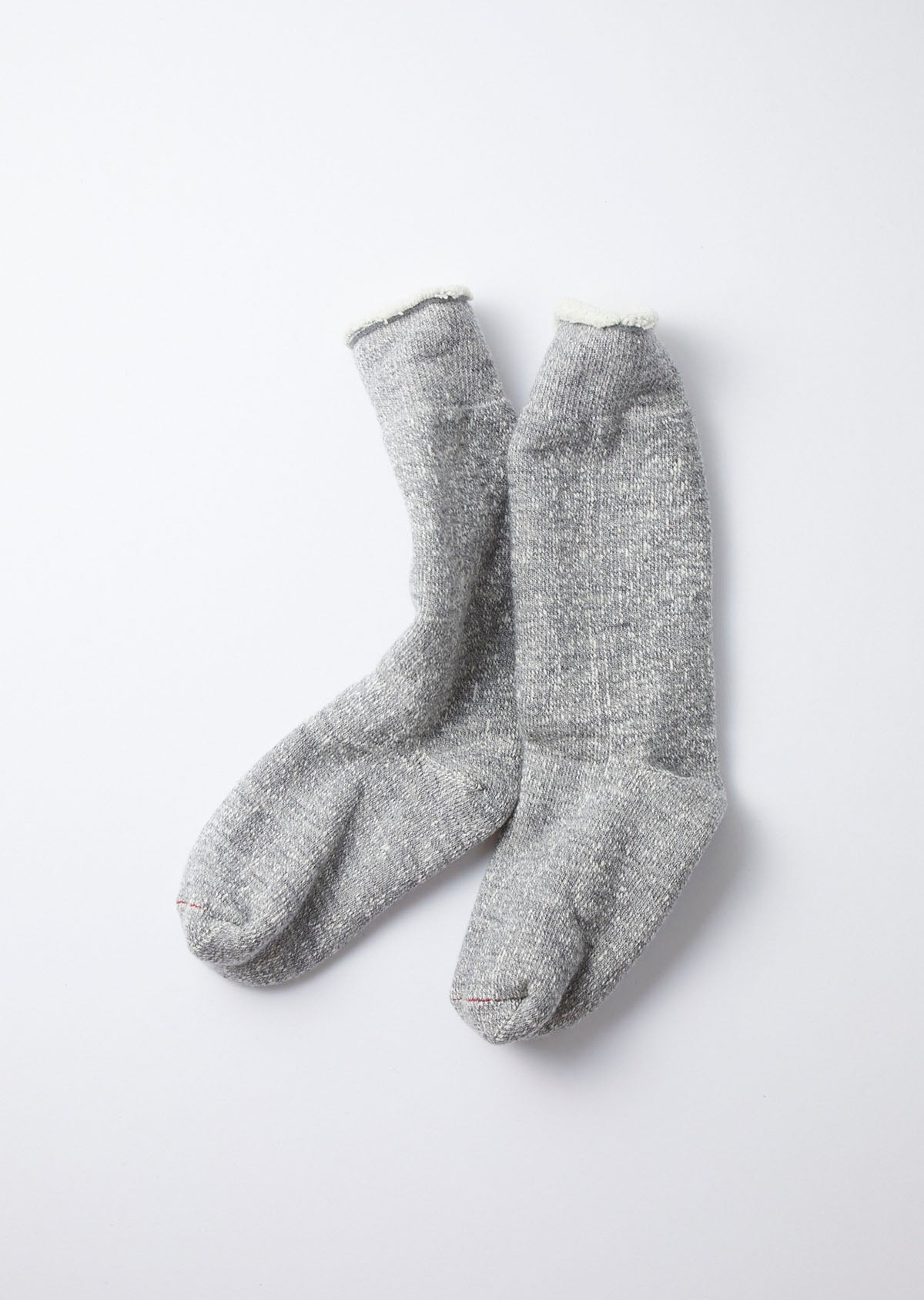 Double Face Crew Socks - Grey - R1001
