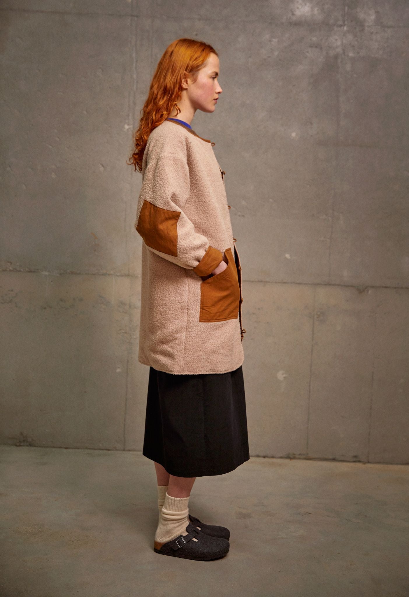 Mona Coat - Tobacco/Natural