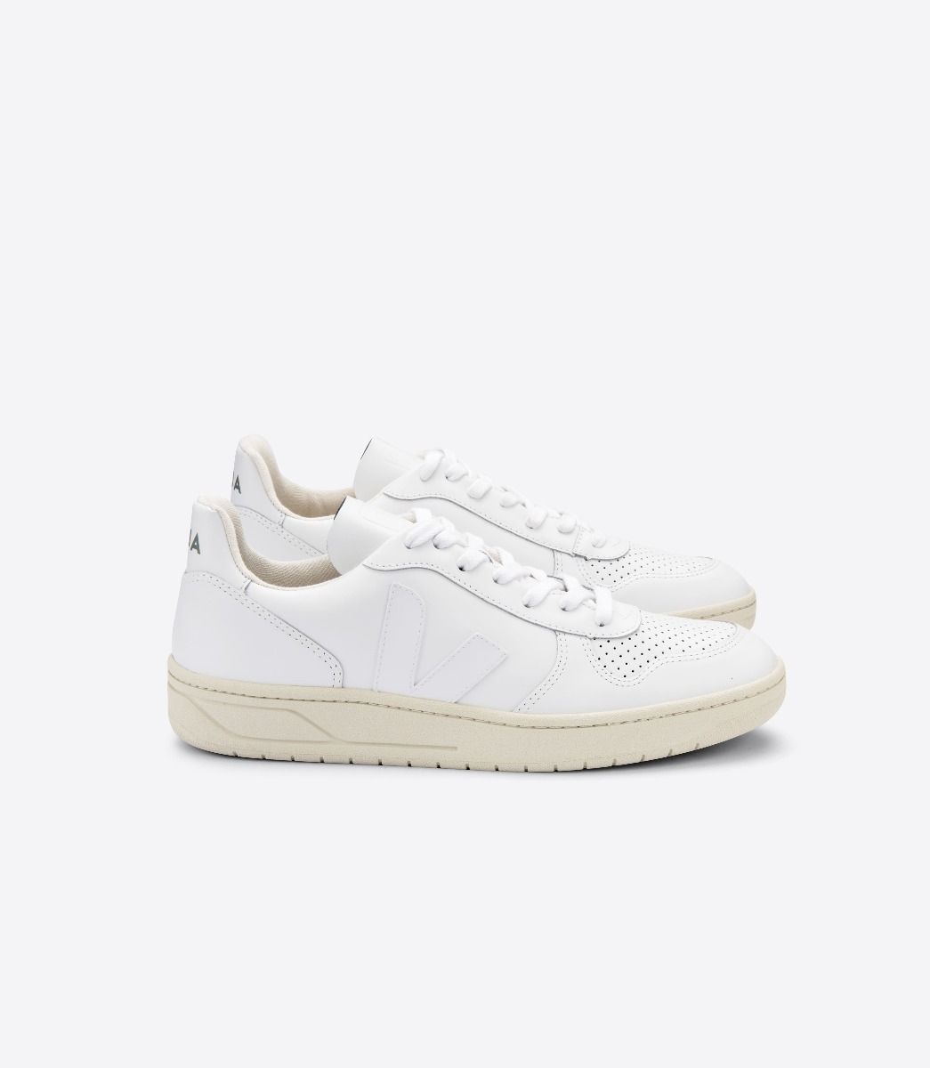 Veja - V-10 Leather - White