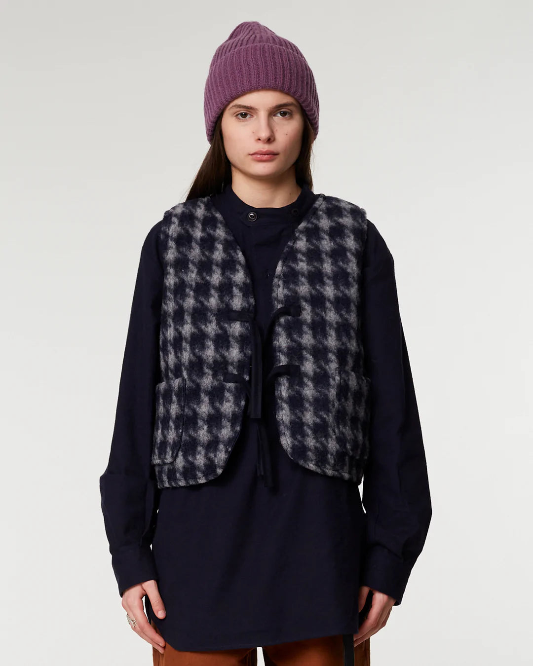 Life Vest - Pied de Poule Blue