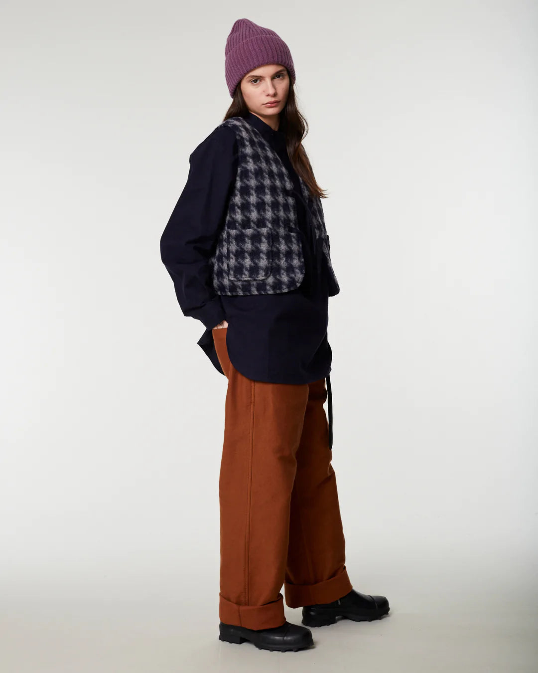 Life Vest - Pied de Poule Blue