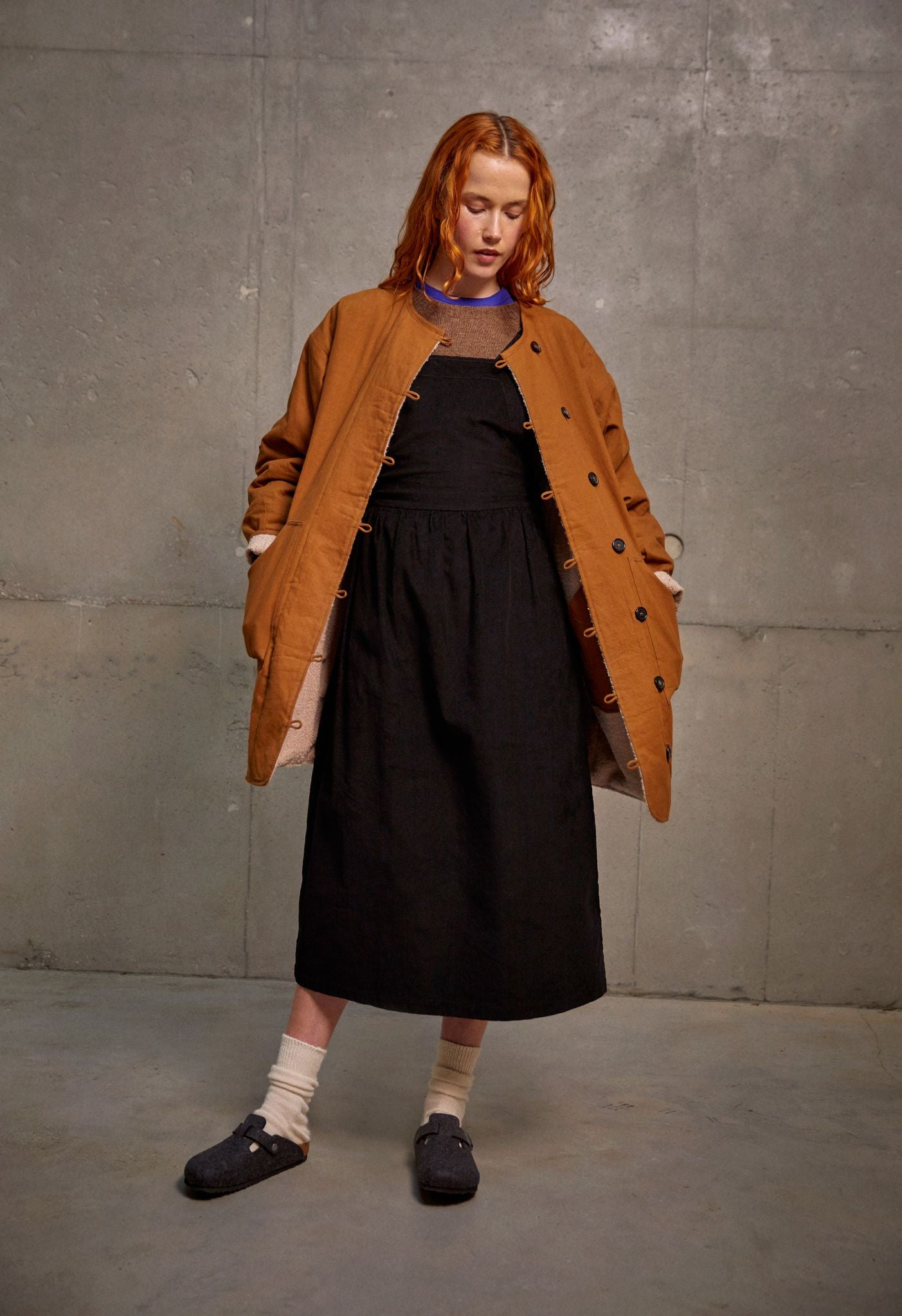 Mona Coat - Tobacco/Natural