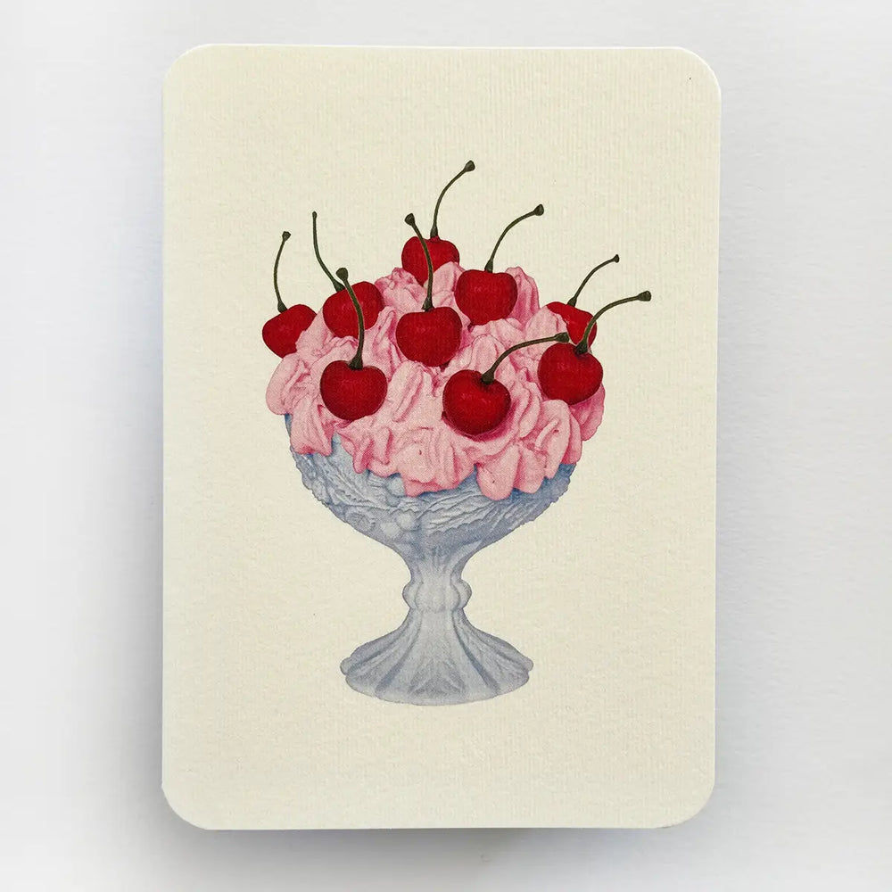 Strawberry Chantilly Cream Greeting Card