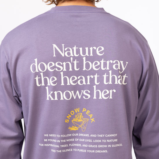 
                  
                    Living with Nature L/S T-Shirt - Purple
                  
                