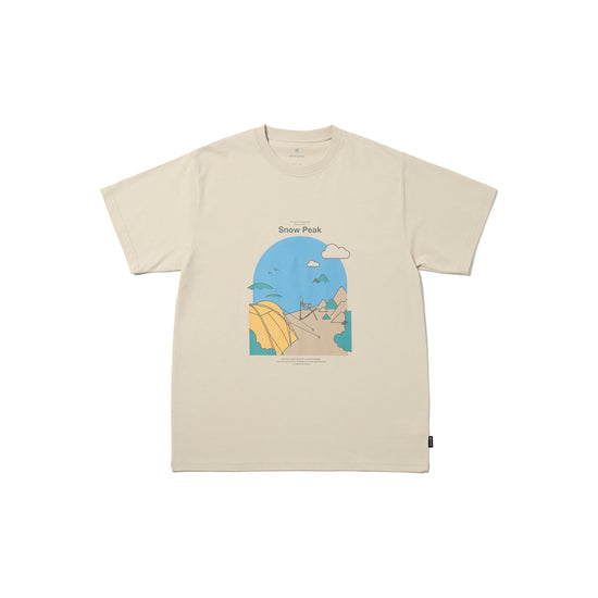 Camping Graphic T-Shirt - Ivory