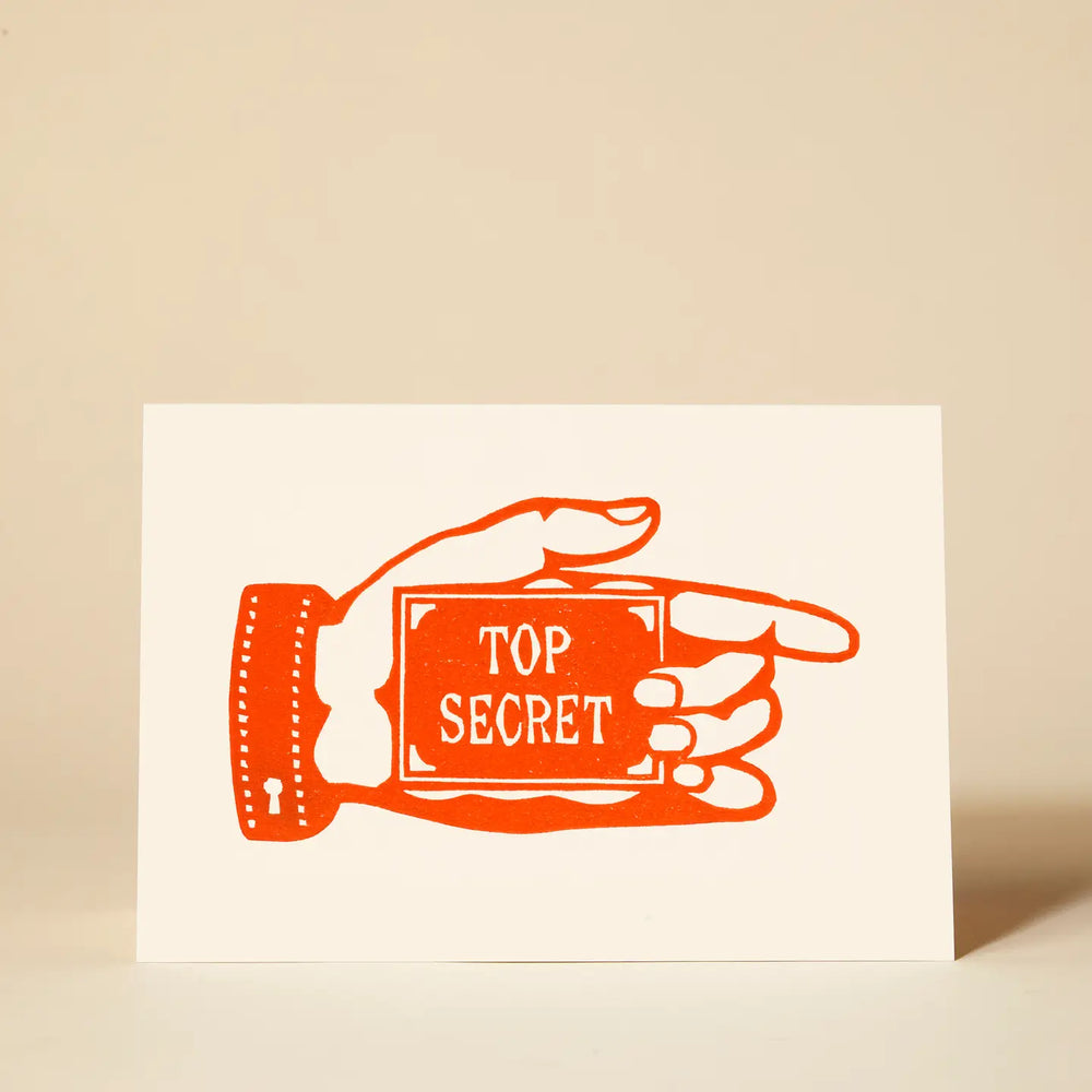 'Top Secret' Greeting Card