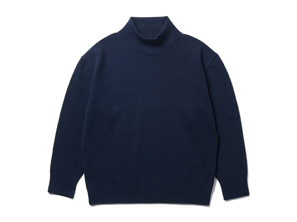 Knit High Neck - Navy