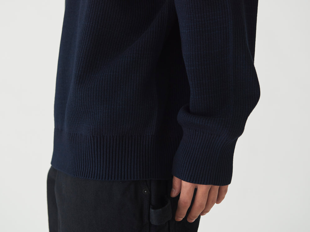 Knit High Neck - Navy