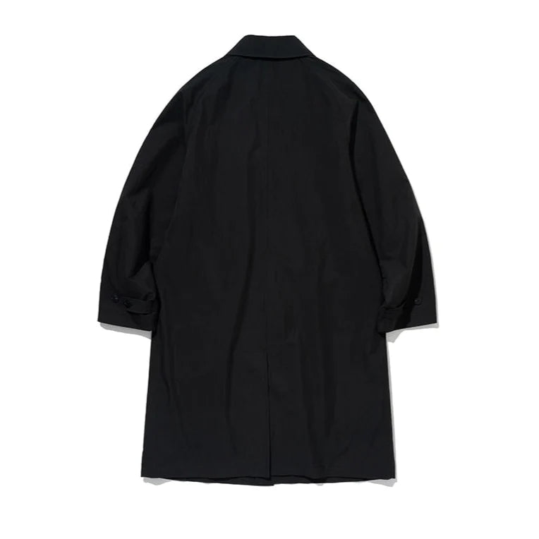 
                  
                    Single Balmacaan Coat - Black
                  
                