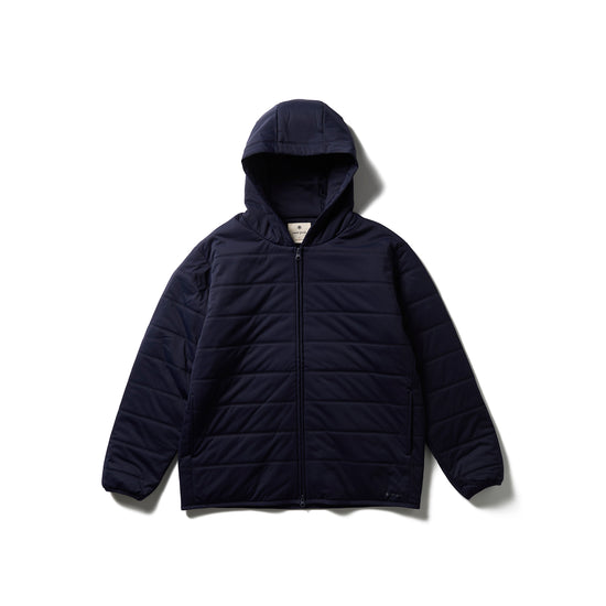 Flexible Insulated Zip Up Hoodie - Black