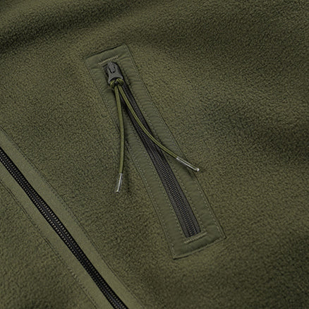 
                  
                    Fleece Zip Up Jacket - Olive
                  
                