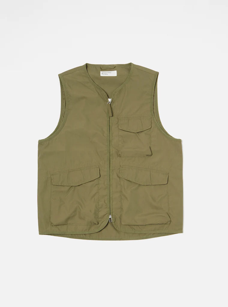 Parachute Liner Gilet - Recycled Poly Tech - Olive