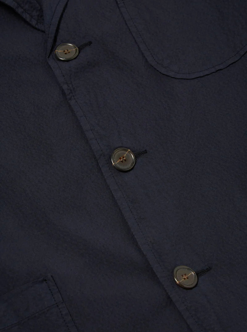 
                  
                    Three Button Jacket - Seersucker - Navy
                  
                