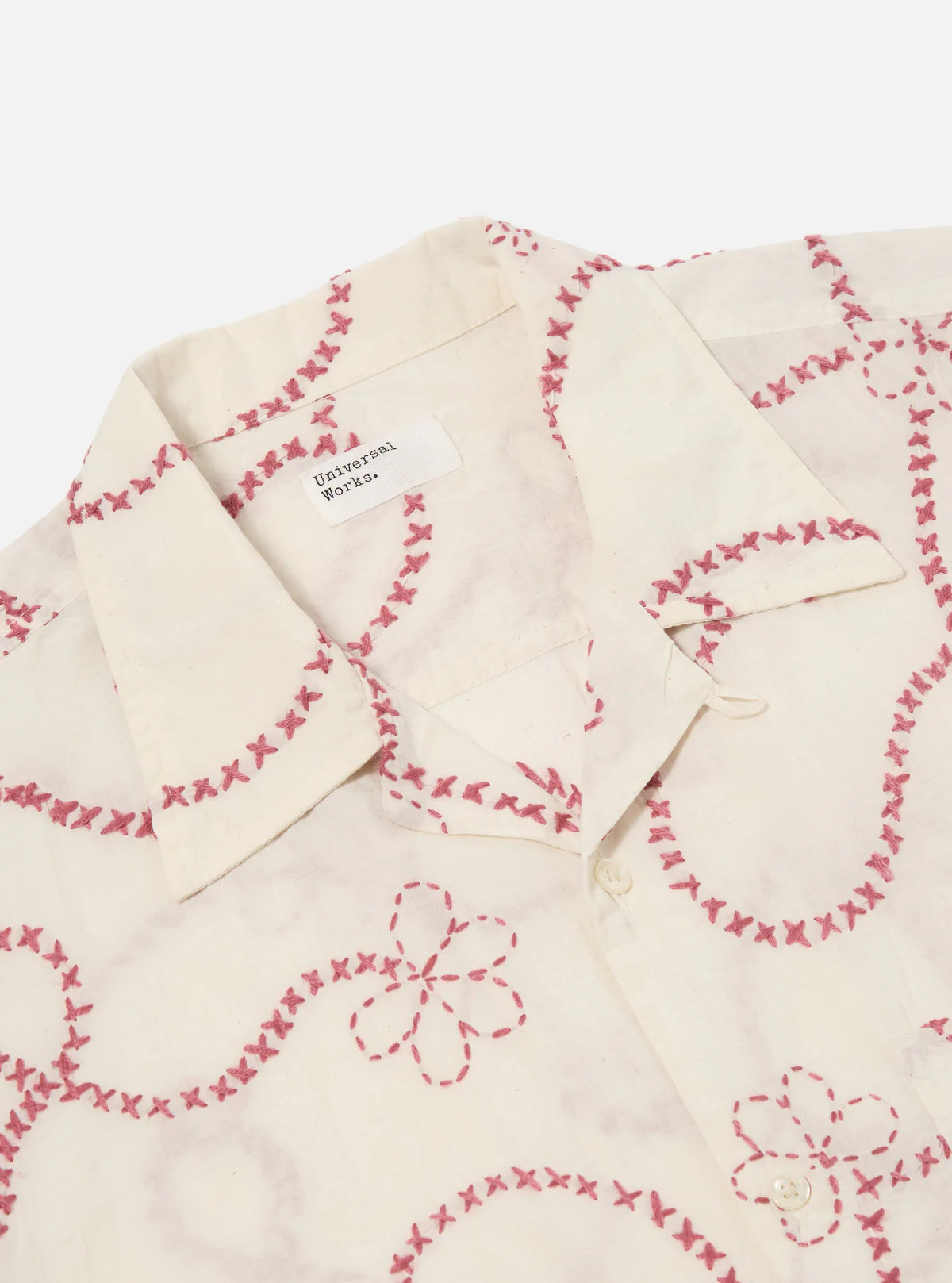 
                  
                    Camp Shirt Kantha Cotton - Ecru Terracotta
                  
                