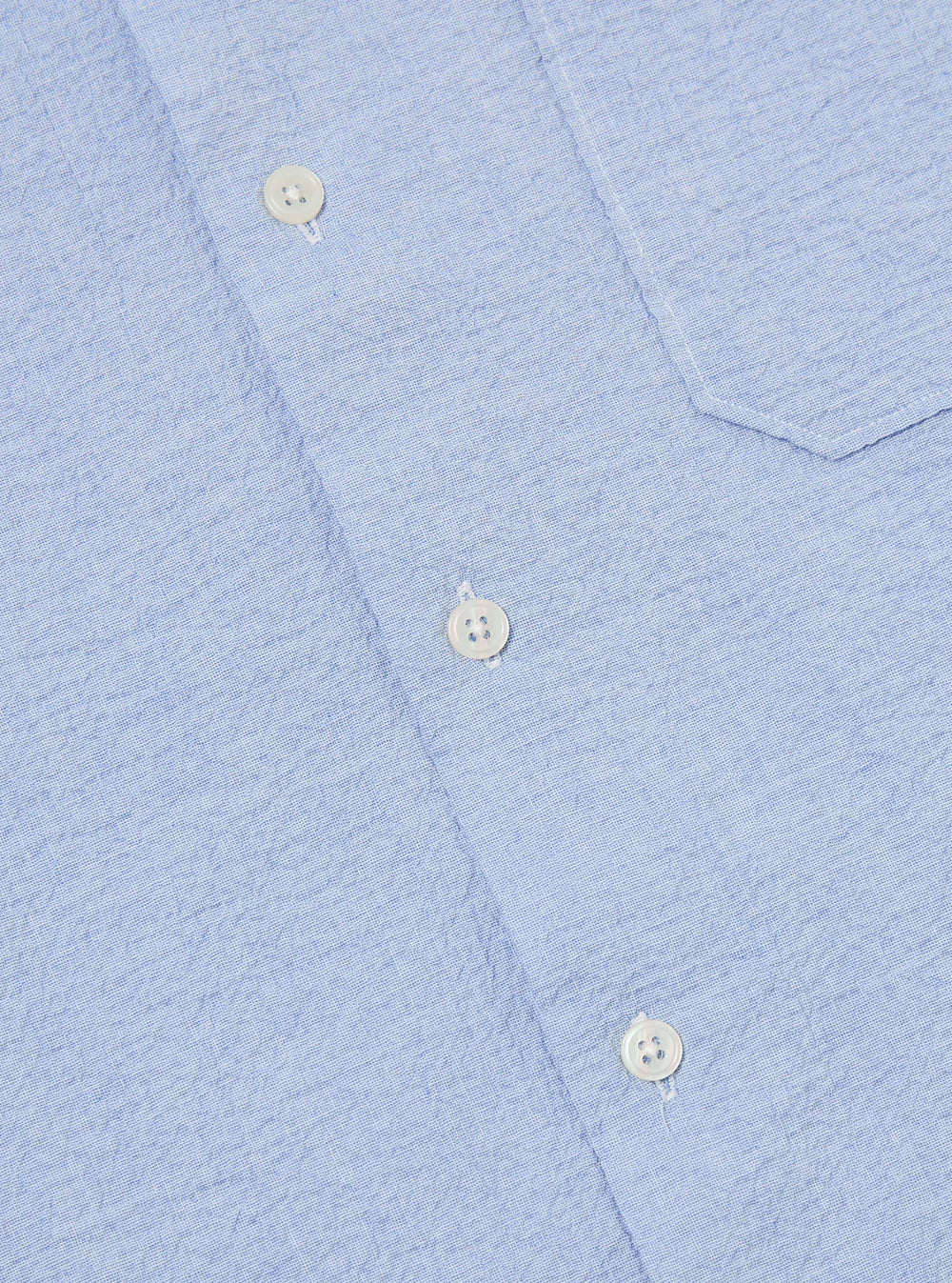 Road Shirt Seersucker - Pale Blue