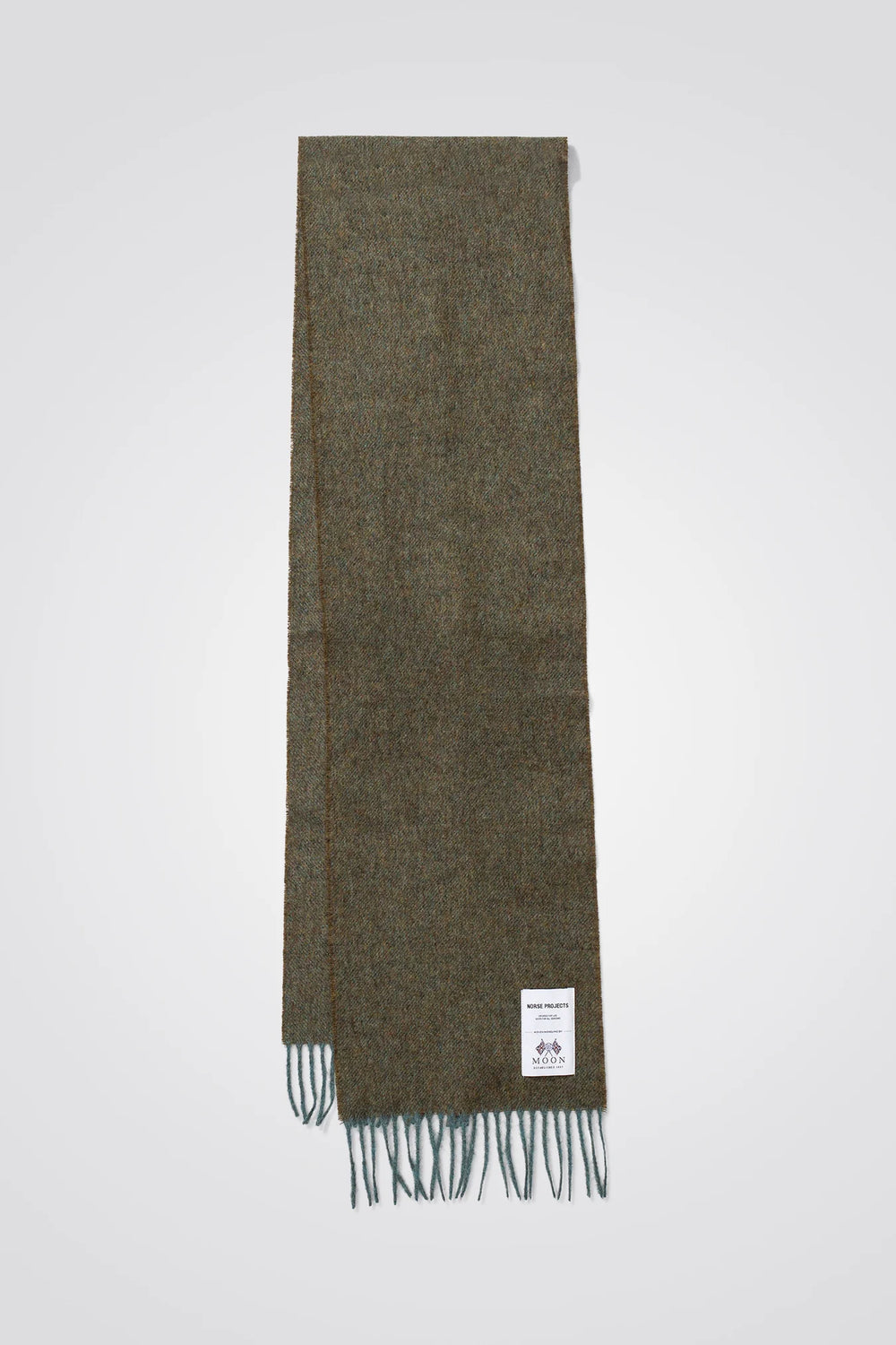 Moon Lambswool Scarf - Linden Green