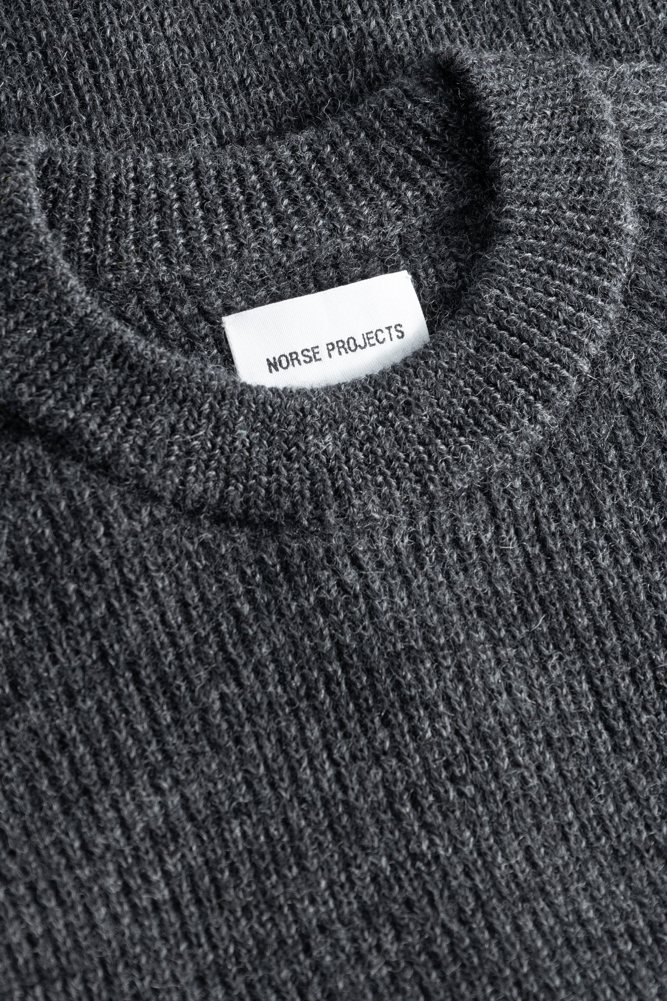 
                  
                    Roald Wool Cotton Rib Sweater - Dark Grey Melange
                  
                