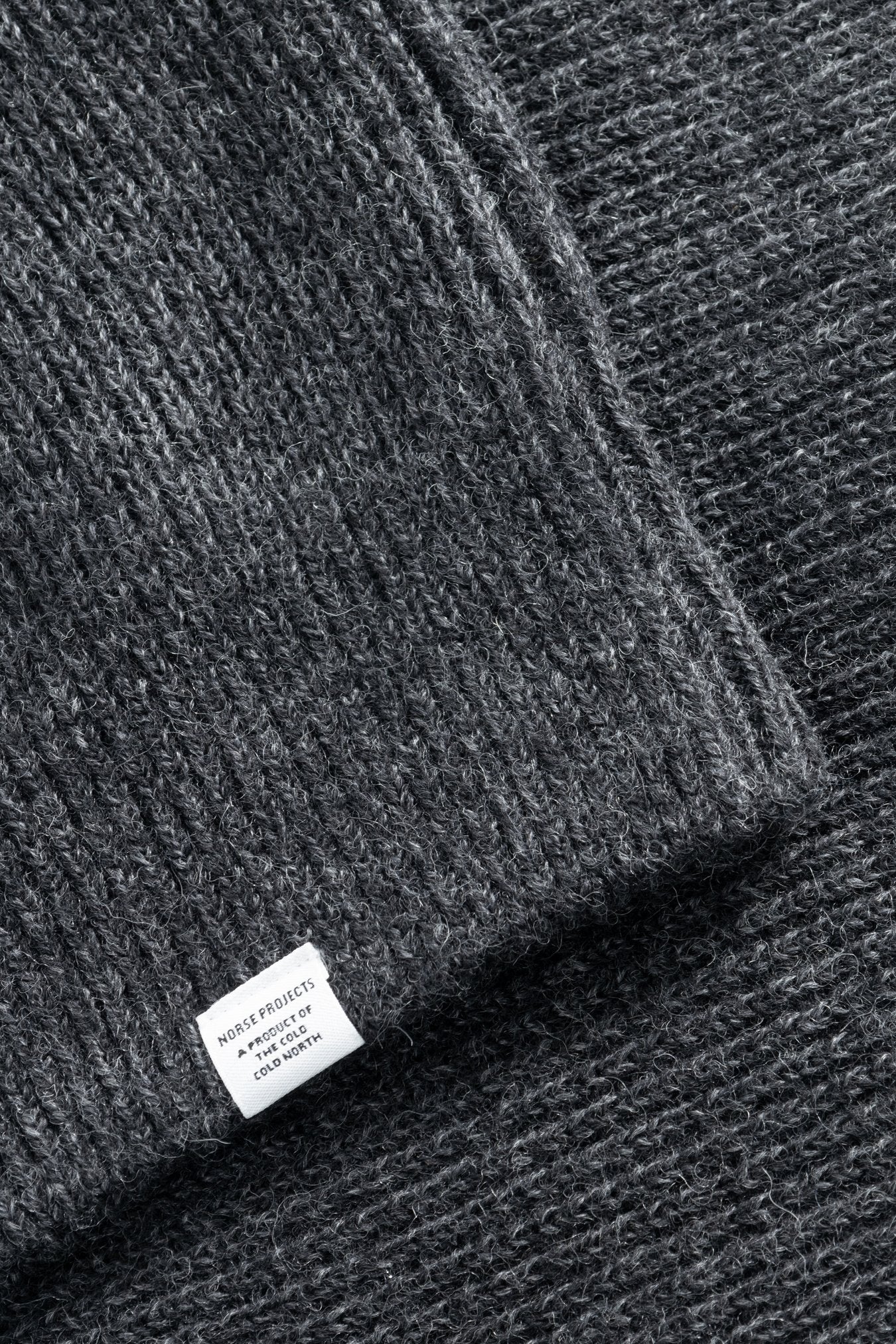 
                  
                    Roald Wool Cotton Rib Sweater - Dark Grey Melange
                  
                