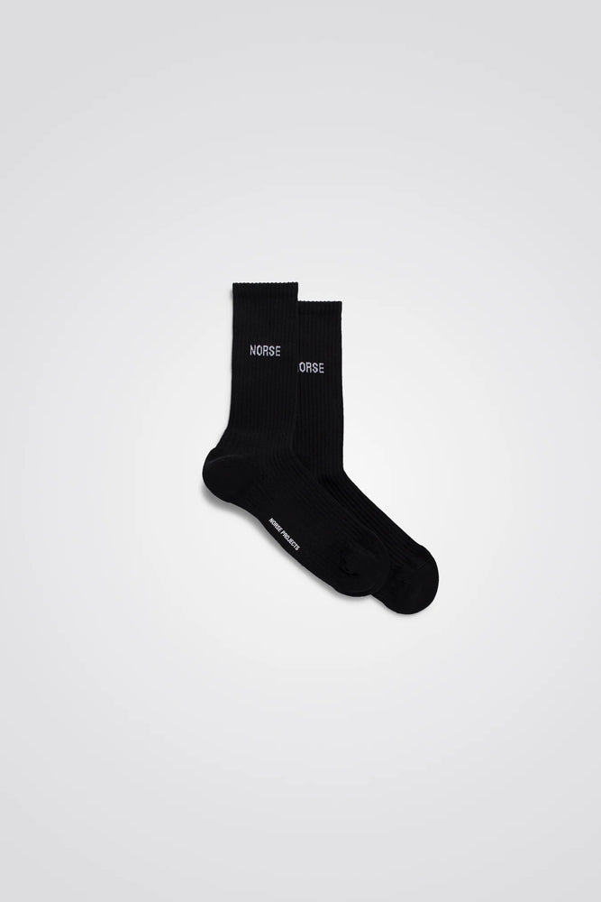 Bjarki Logo Sport Sock - Black