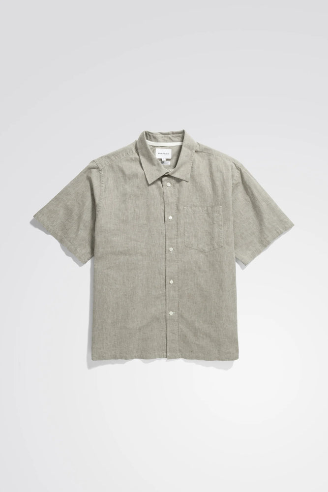 
                  
                    Ivan Relaxed Cotton Linen SS Shirt - Ivy Green
                  
                