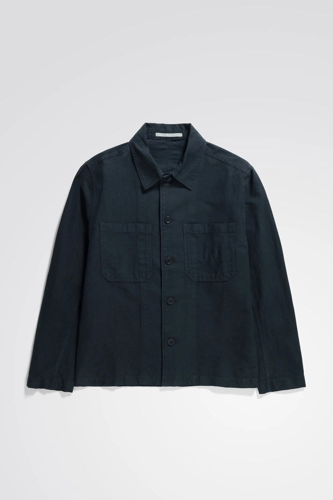 
                  
                    Tyge Cotton Linen Overshirt - Dark Navy
                  
                