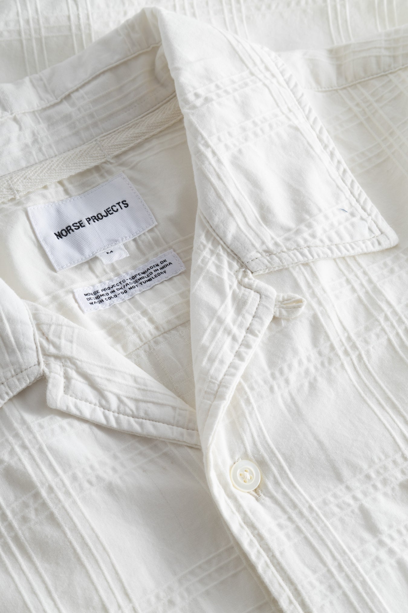 
                  
                    Carsten Relaxed Dobby Check Shirt - Ecru
                  
                