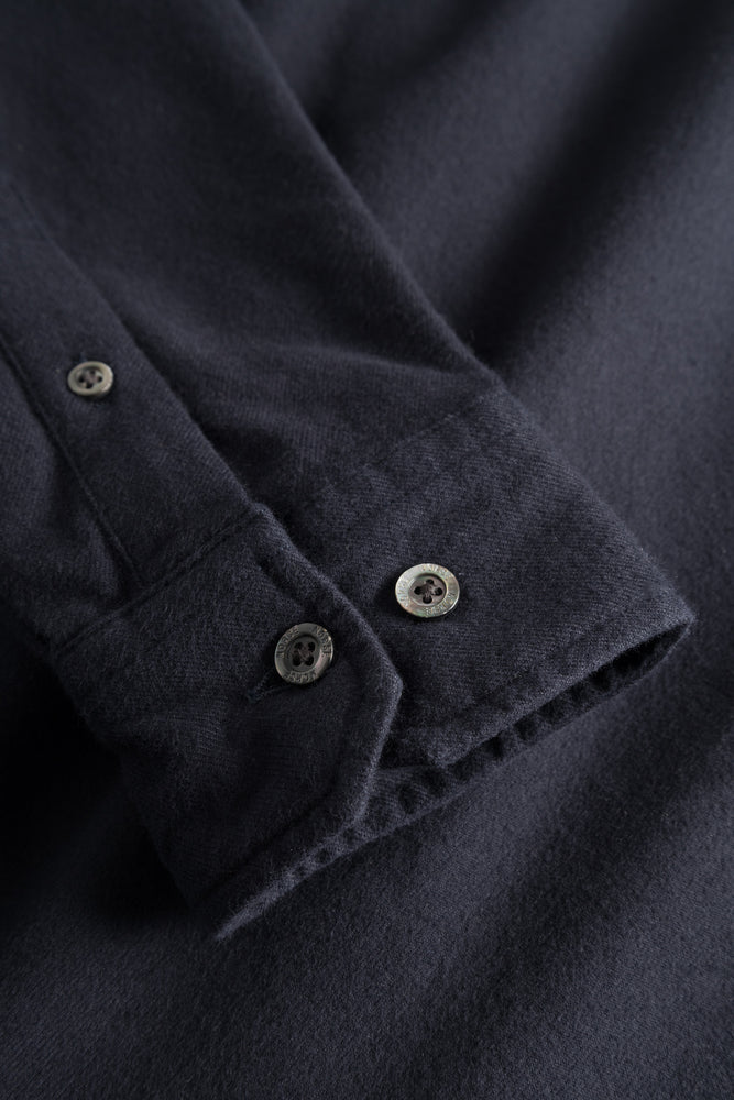 
                  
                    Osvald Organic Flannel Shirt - Dark Navy
                  
                